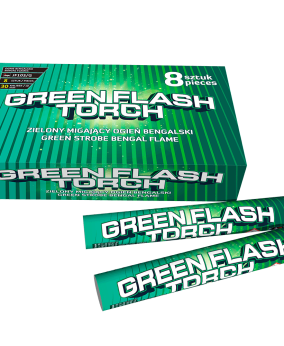 Green strobe bengal flame 8kpl/pkt