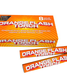 Orange strobe bengal flame 8kpl/pkt