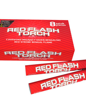 Red strobe bengal flame 8kpl/pkt
