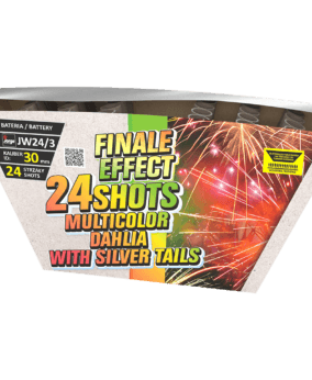 Finale Effect - Multicolor Dahlia With Silver Tails